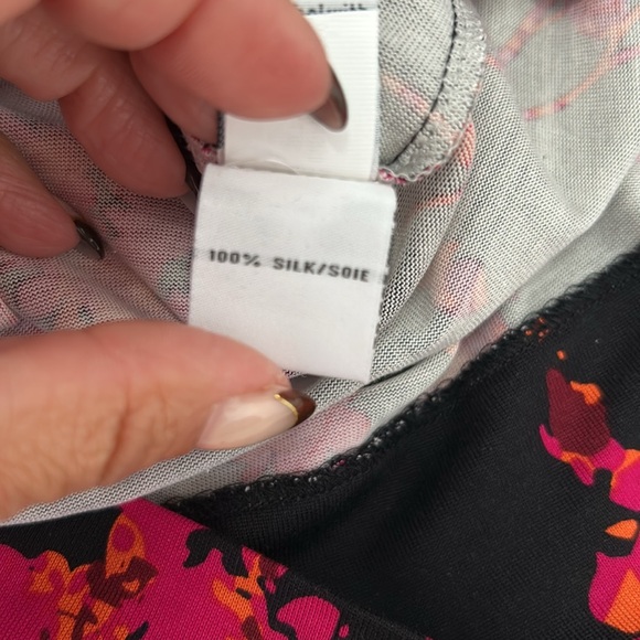 Diane von Furstenberg Silk Reina Long Sleeve Floral Daze Shift Dress - Picture 10 of 10